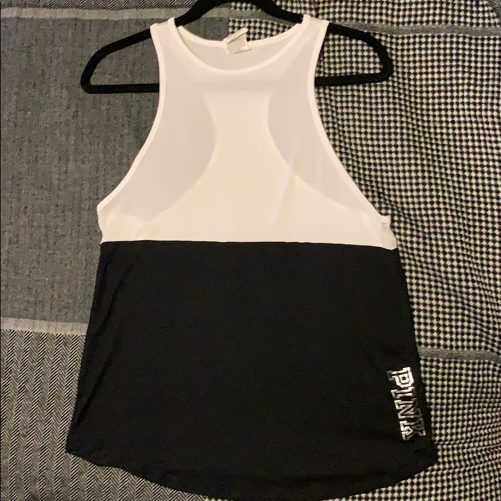 PINK work out racer back tee